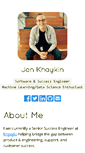 Mobile Screenshot of jonkhaykin.com